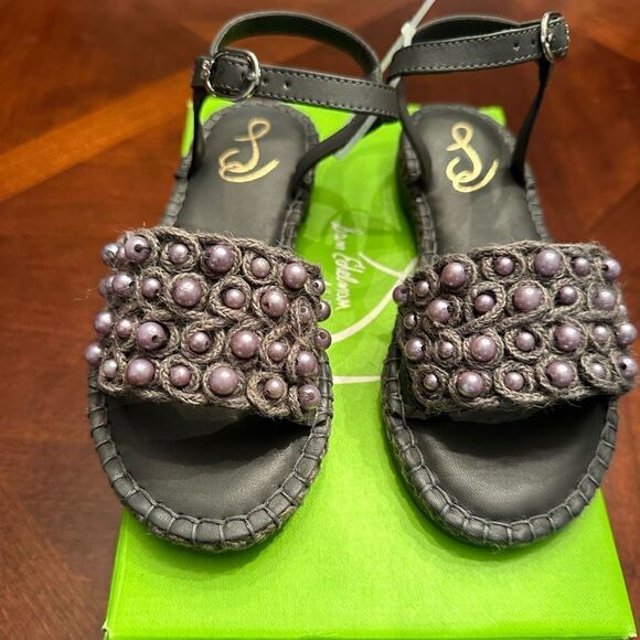 Sam Edelman holly mini beaded leather upper and lining sandal size 1M, NWT - Picture 11 of 13